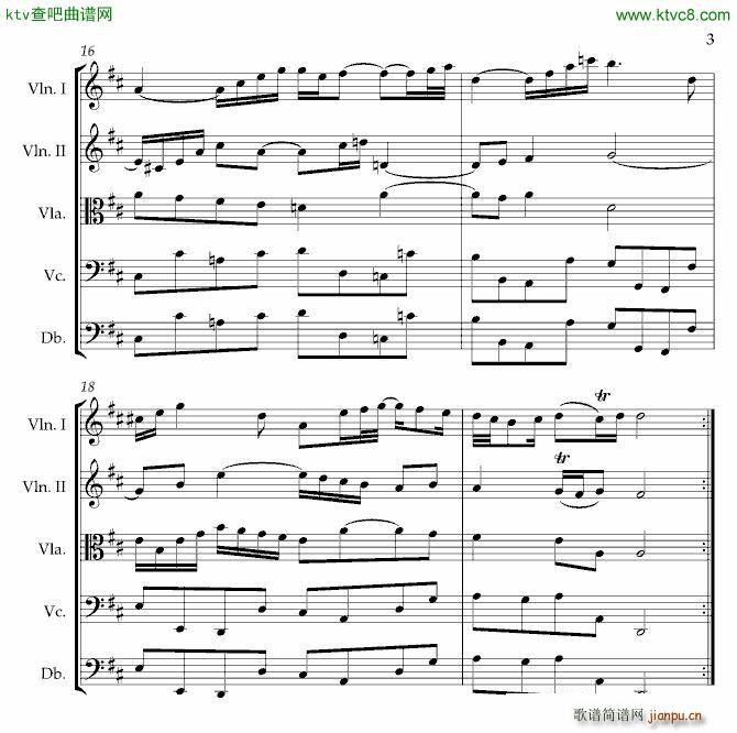 g弦之歌原版(钢琴谱)3