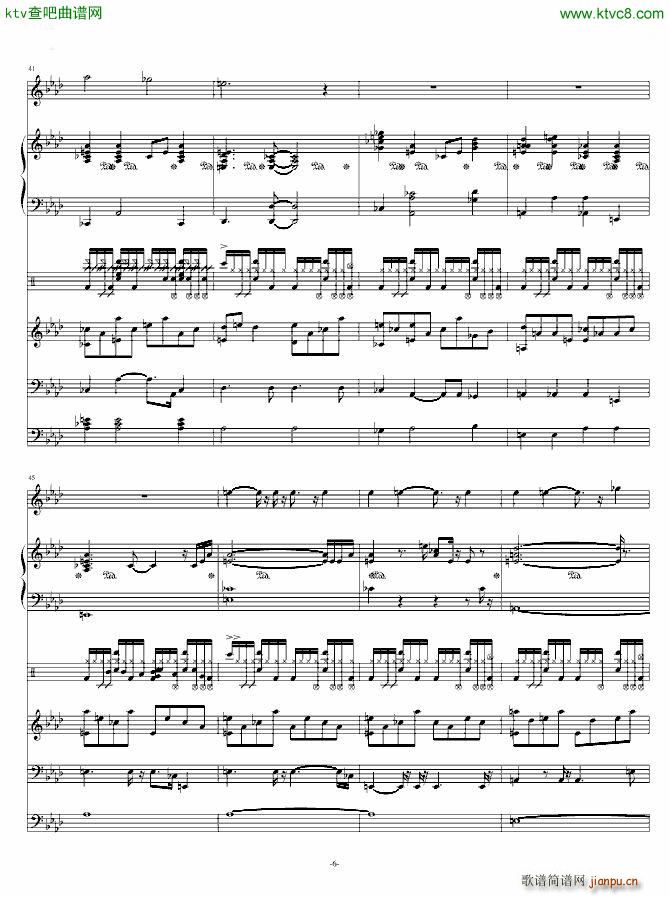 奠 改编我心永恒(钢琴谱)6