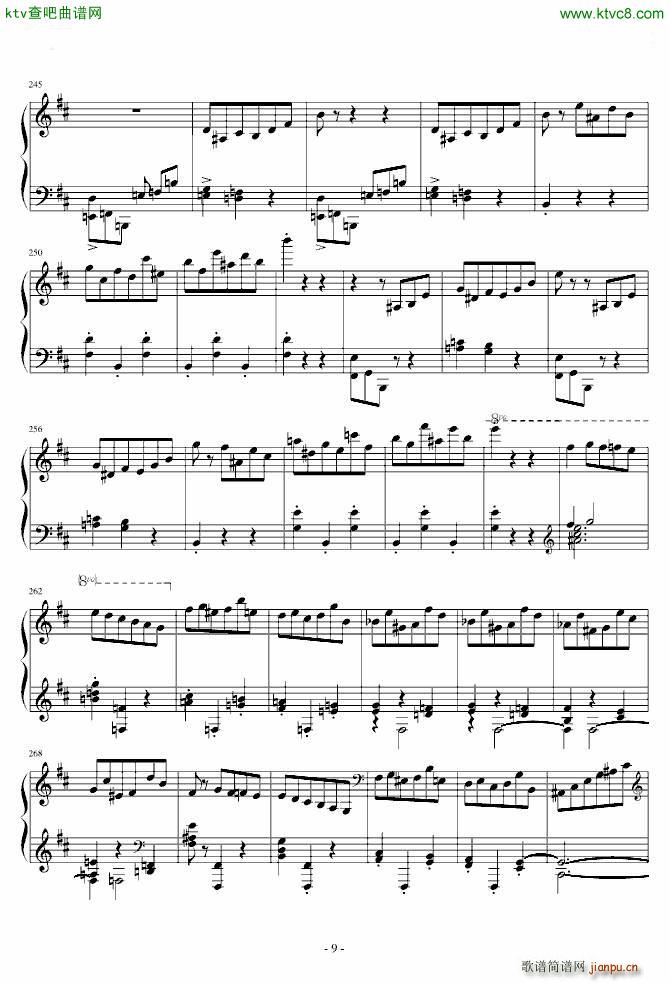 肖邦第一谐谑曲(钢琴谱)9