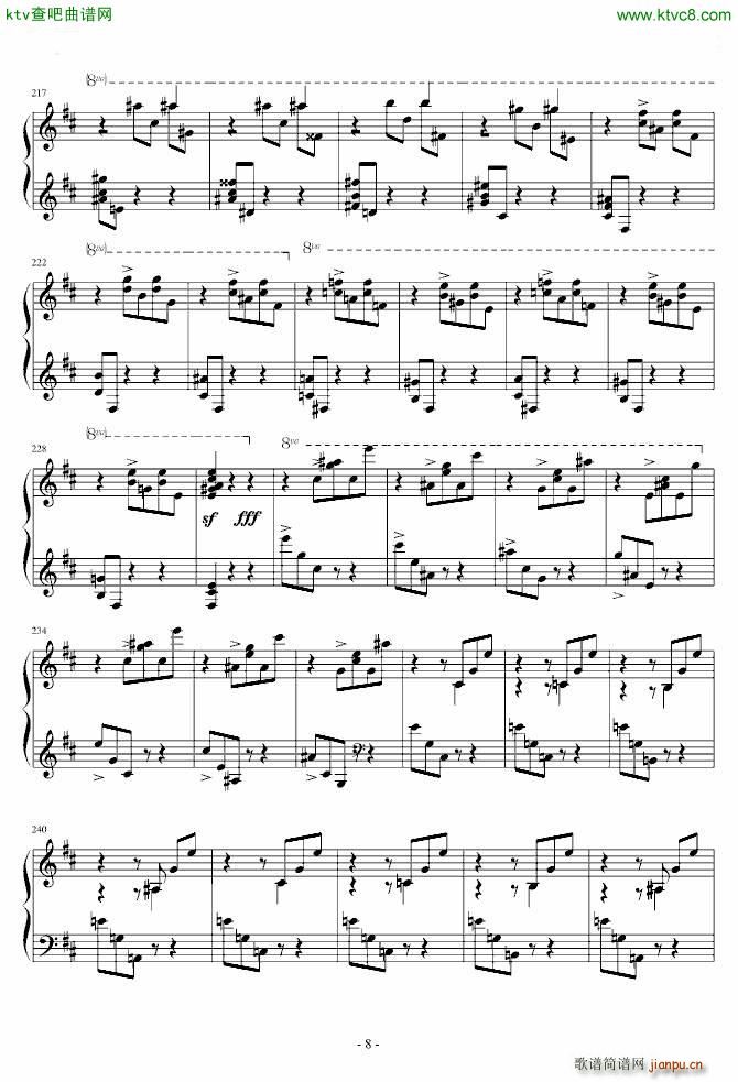 肖邦第一谐谑曲(钢琴谱)8