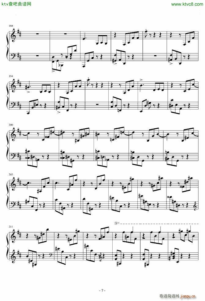 肖邦第一谐谑曲(钢琴谱)7