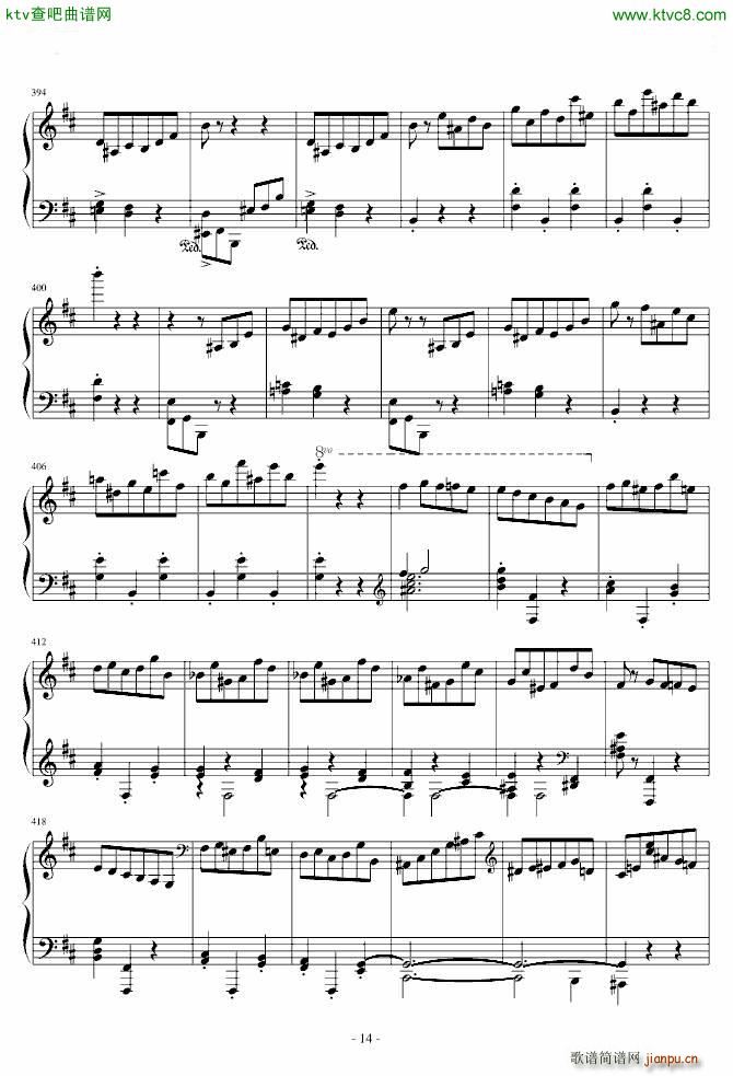 肖邦第一谐谑曲(钢琴谱)14