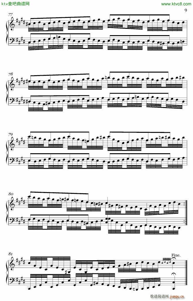 A Variation or Edute(钢琴谱)9