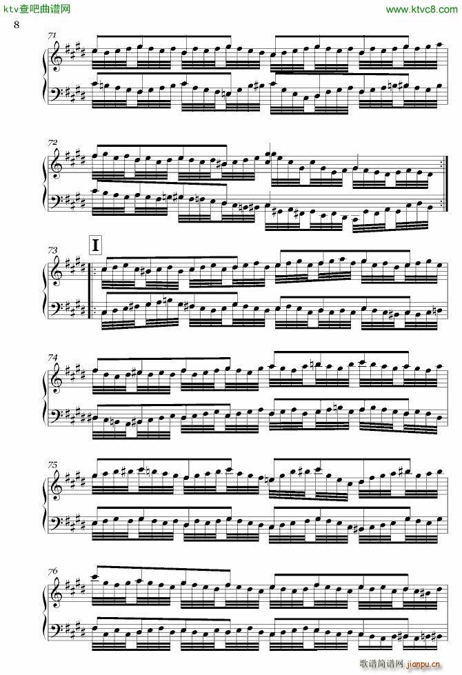 A Variation or Edute(钢琴谱)8