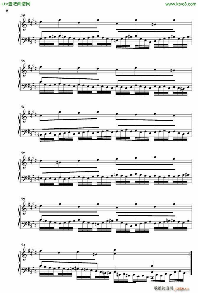 A Variation or Edute(钢琴谱)6