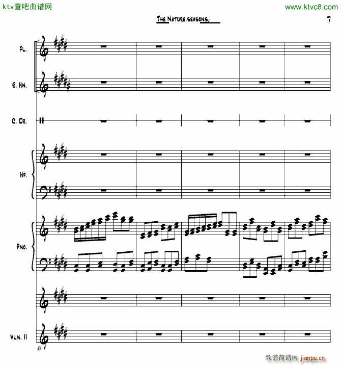 The Nature seasons summer(钢琴谱)7