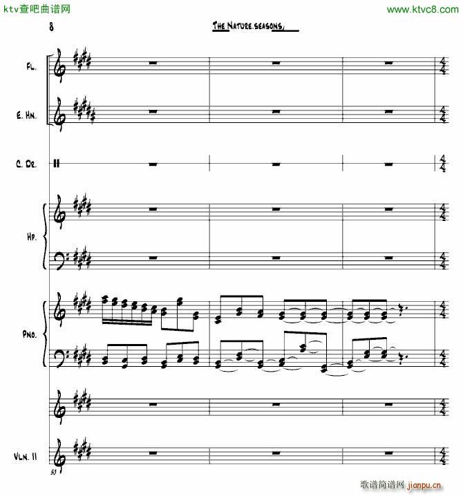 The Nature seasons summer(钢琴谱)8