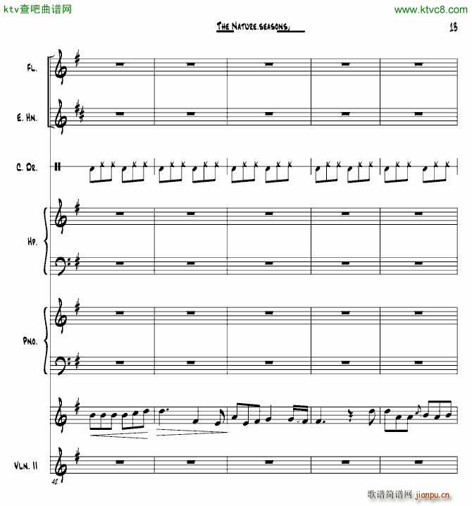 The Nature seasons summer(钢琴谱)13