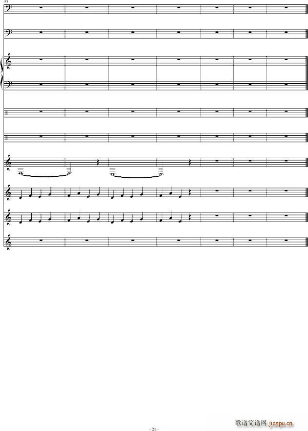 西工区(钢琴谱)20