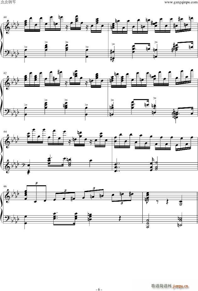 Les Djinns 有肖邦练习曲(钢琴谱)6