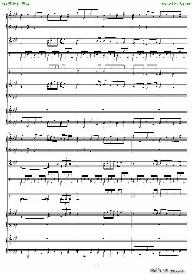 情戒宣叙祭(钢琴谱)11