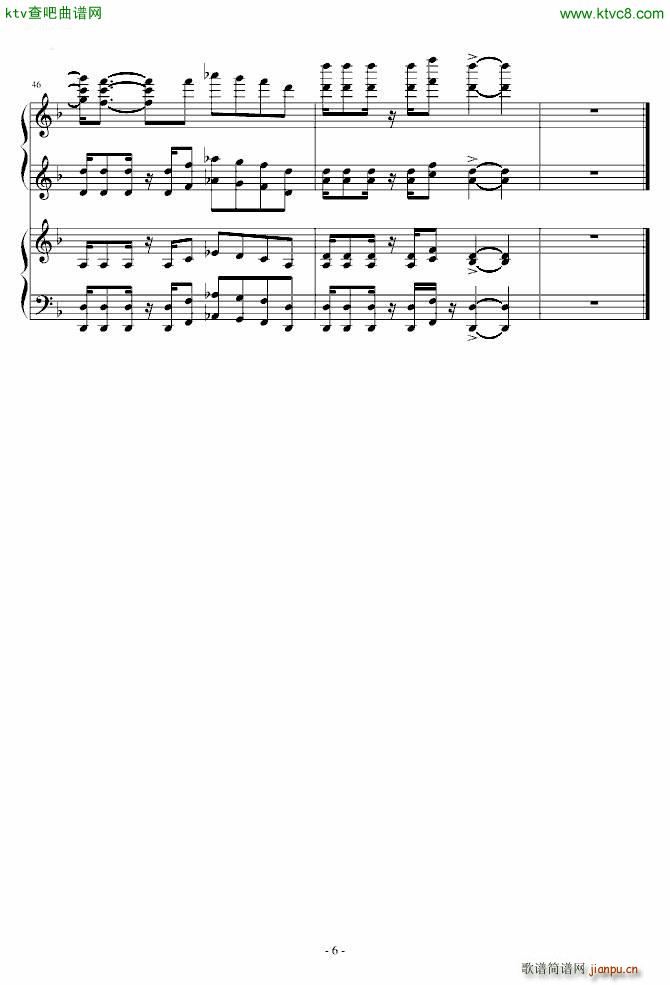 海贼王OP11 share the world(钢琴谱)6