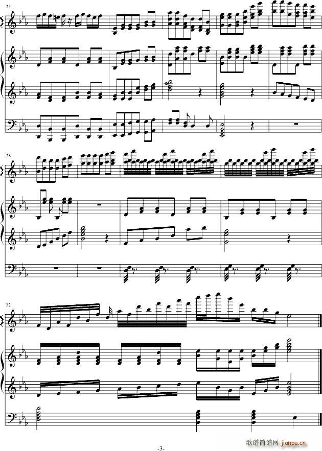 钢琴协奏圆舞曲1(钢琴谱)3