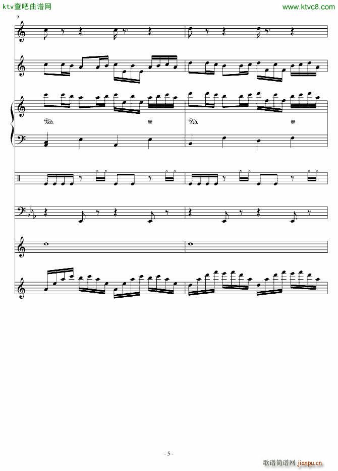 Delas SONG(钢琴谱)5