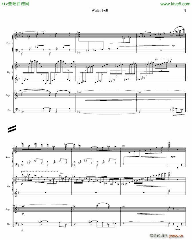 water fall(钢琴谱)3