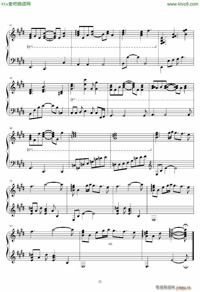 Butterfly ピアノ Ver Instrumental(钢琴谱)3