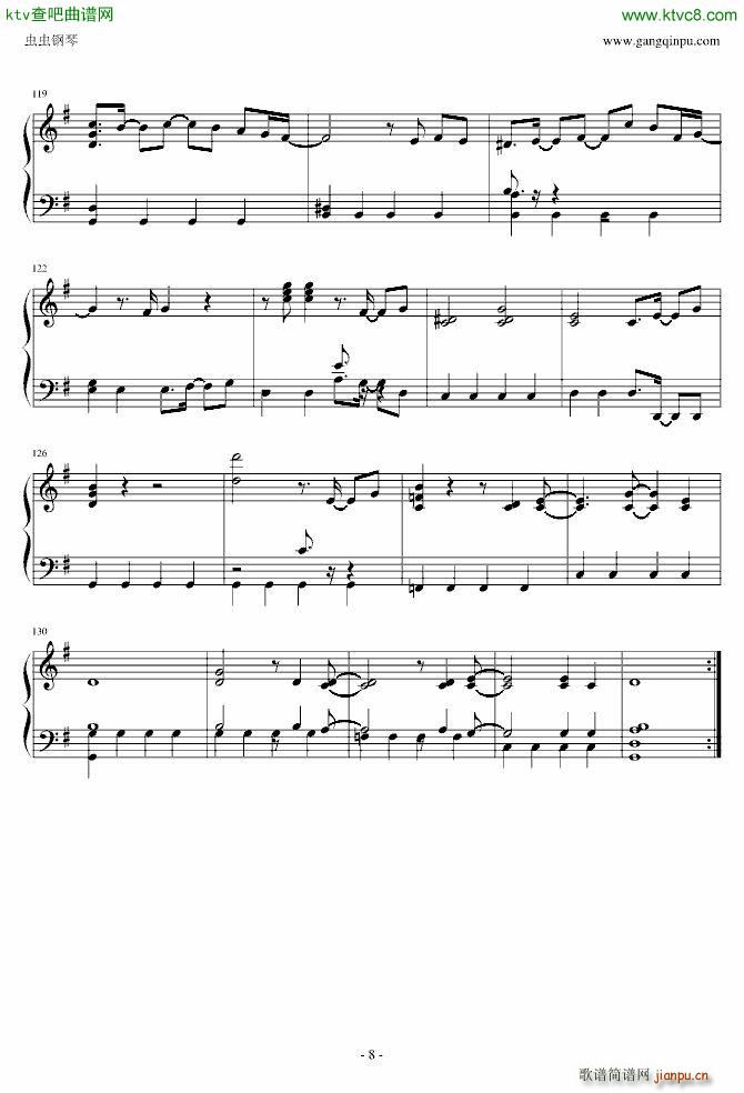 柯南 Destiny(钢琴谱)8