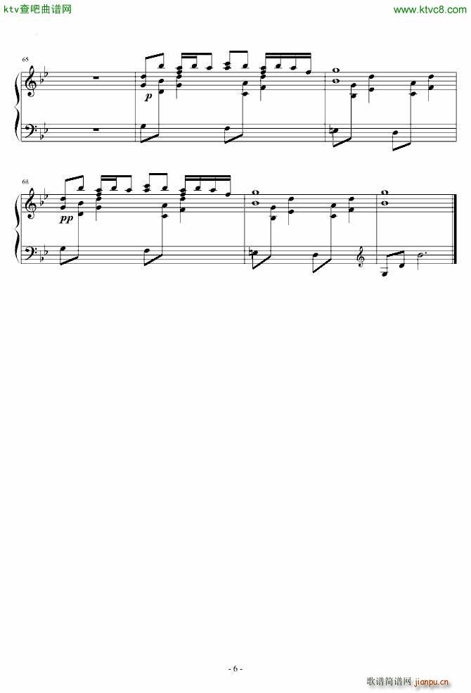 东方 Flowing Night(钢琴谱)6