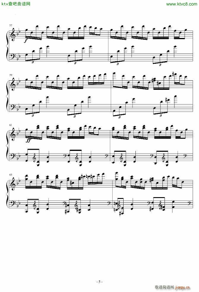 东方 Flowing Night(钢琴谱)5