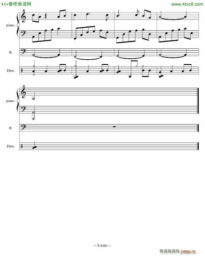 远去的记忆(钢琴谱)3