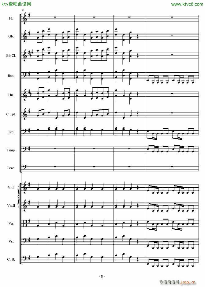 愤怒的小鸟交响曲第一乐章Op 5 no 1(钢琴谱)8