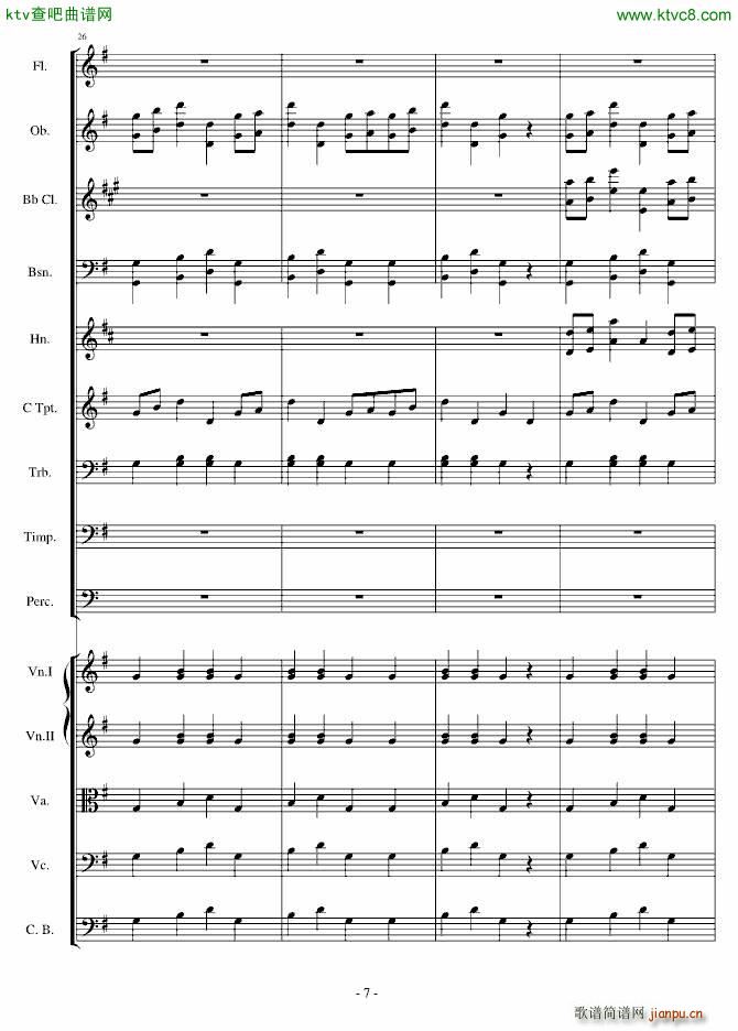 愤怒的小鸟交响曲第一乐章Op 5 no 1(钢琴谱)7