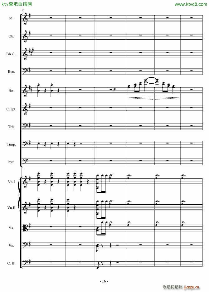 愤怒的小鸟交响曲第一乐章Op 5 no 1(钢琴谱)16