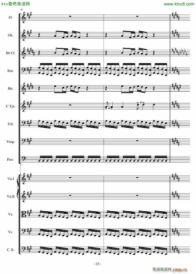 愤怒的小鸟交响曲第一乐章Op 5 no 1(钢琴谱)23