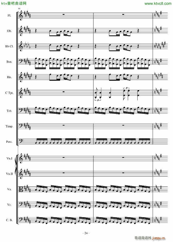 愤怒的小鸟交响曲第一乐章Op 5 no 1(钢琴谱)24