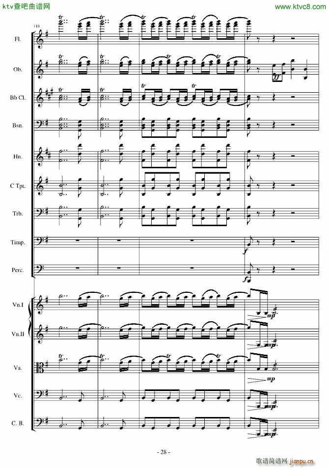 愤怒的小鸟交响曲第一乐章Op 5 no 1(钢琴谱)28