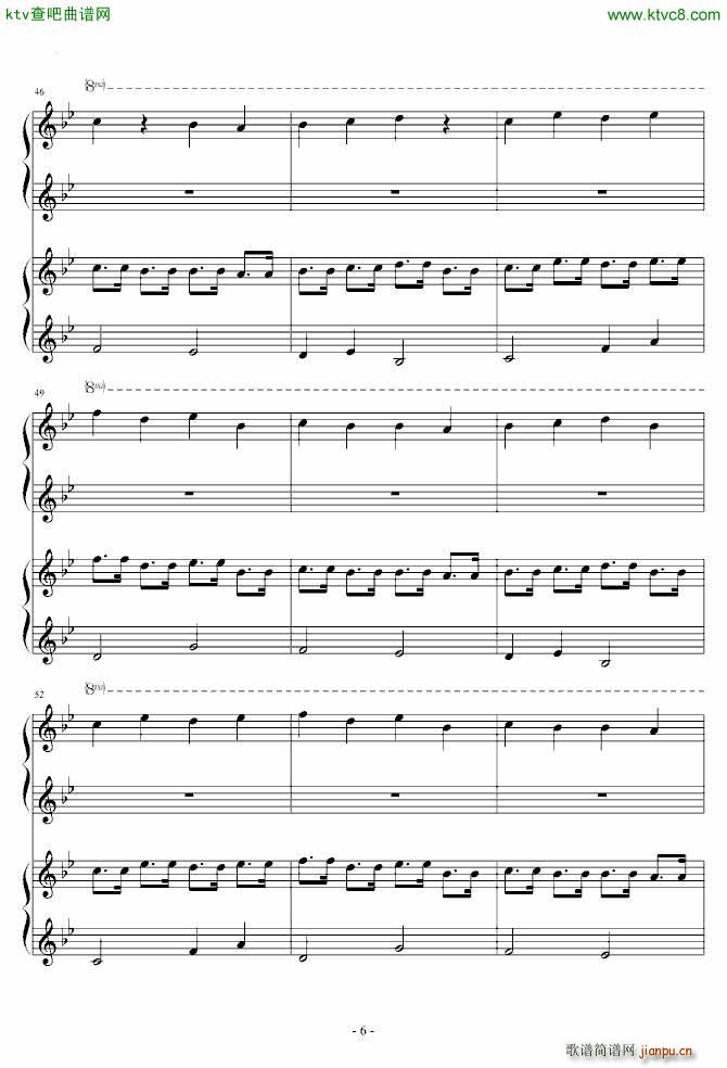 魔法密林 四手(钢琴谱)6