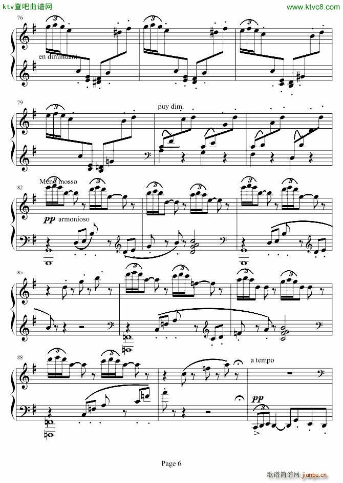 阿拉伯风格幻想曲第二首(钢琴谱)6