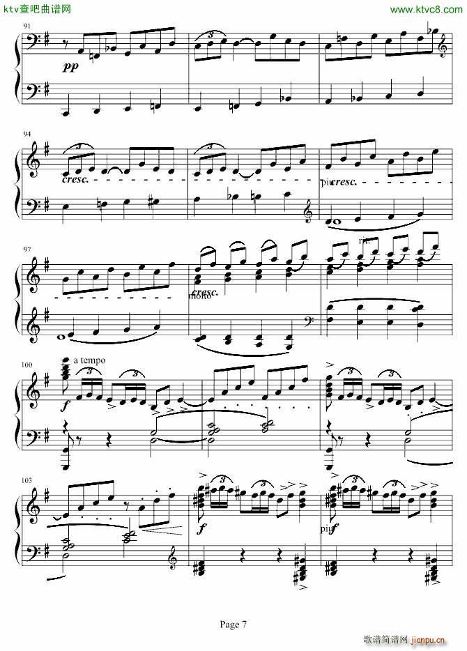 阿拉伯风格幻想曲第二首(钢琴谱)7