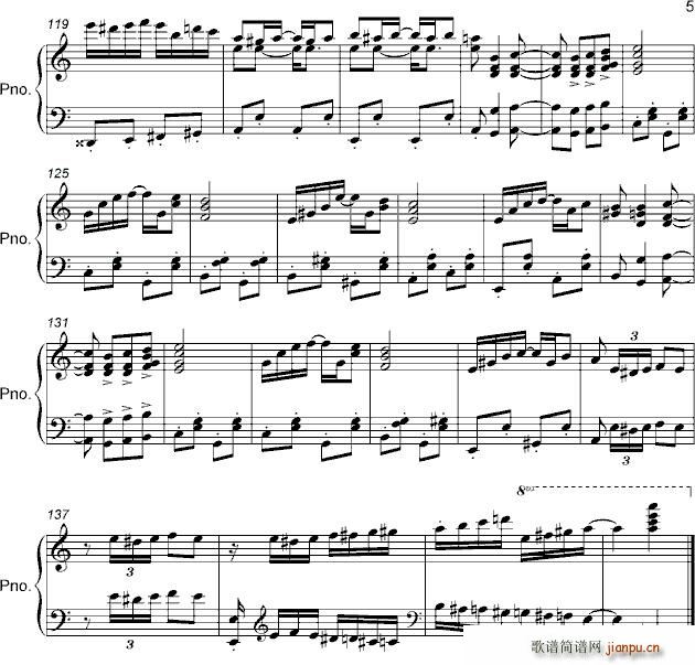 To alice in Jazz(钢琴谱)5