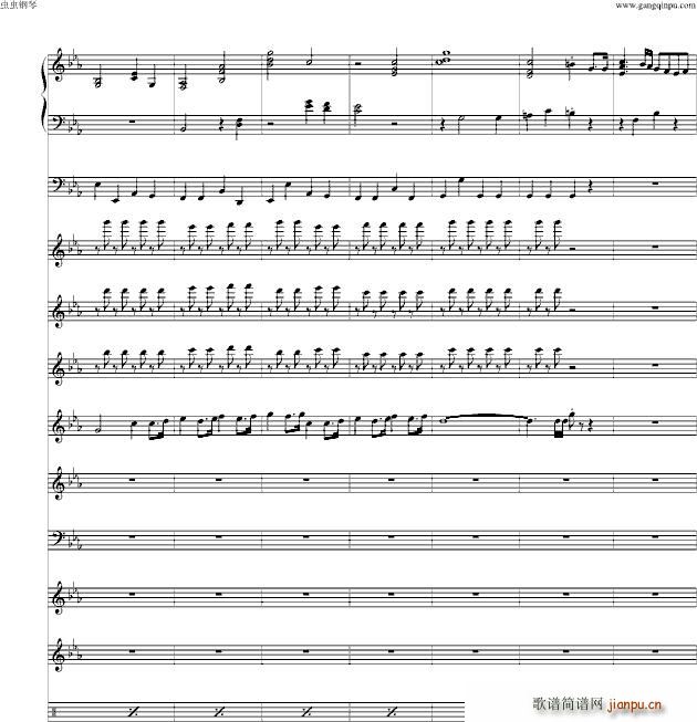 星之卡比 毛線傳說 Green Greens(钢琴谱)7