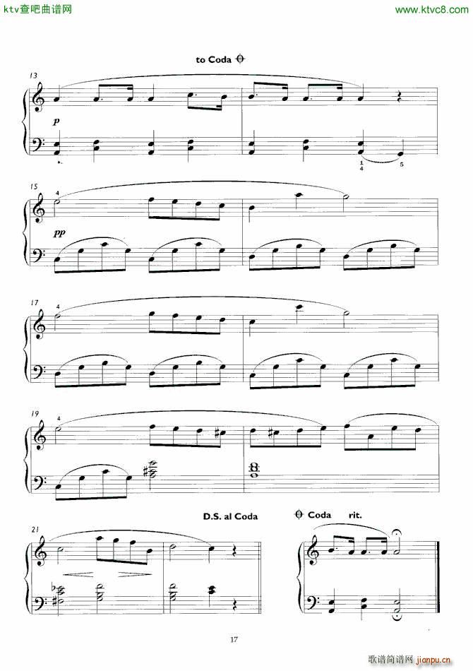 我也能弹肖邦 简化改编(钢琴谱)6