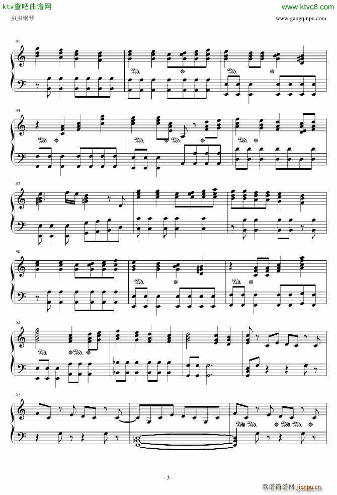 七龙珠GT主题曲(钢琴谱)3