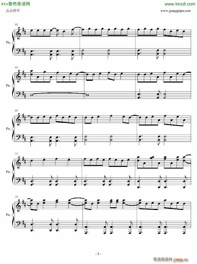 Love Story meets Viva la Vida 钢琴独奏(钢琴谱)5