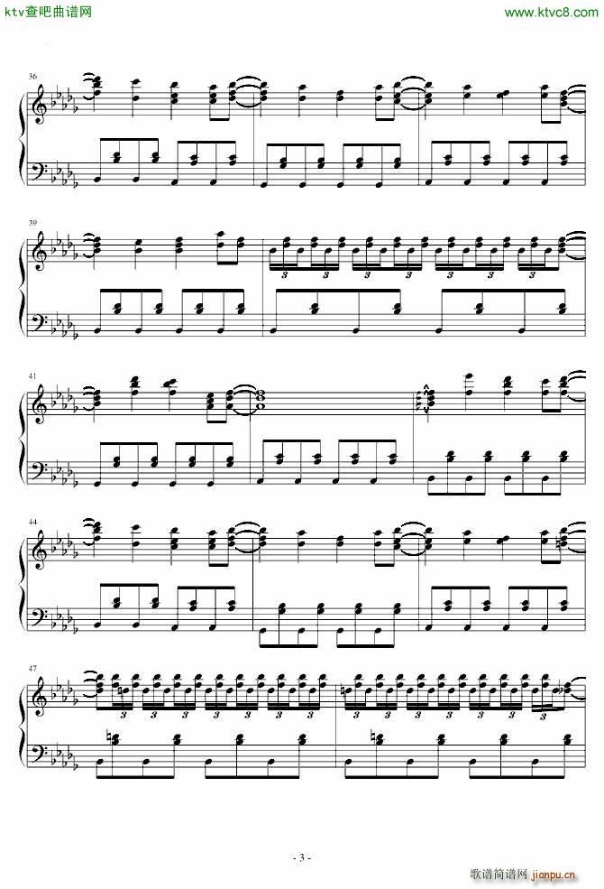 东方妖妖梦 まらしぃ 少女幻葬 Necro Fantasy(钢琴谱)3