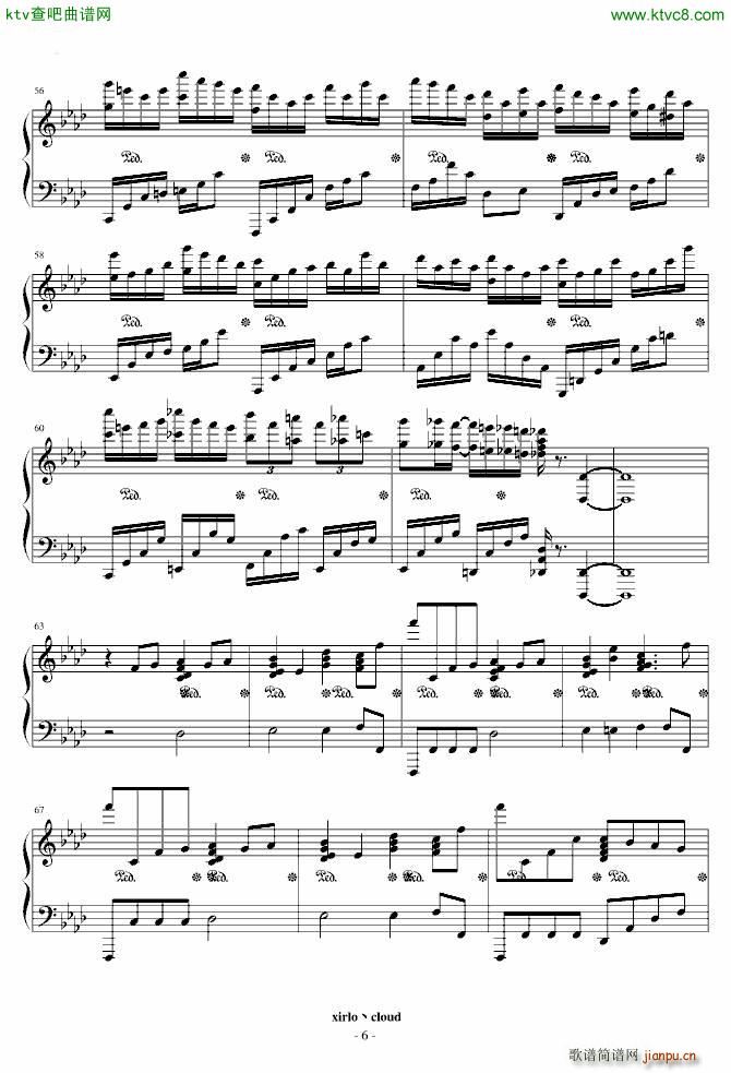 VOS超绝技鬼火练习曲 修改版(钢琴谱)6