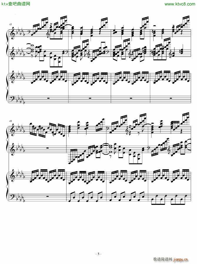 HARD 少女幻葬 Necro Fantasy 八云蓝(钢琴谱)5