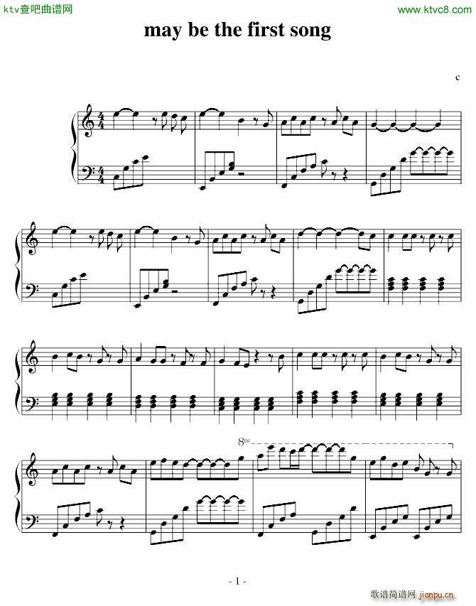 西 1(钢琴谱)1