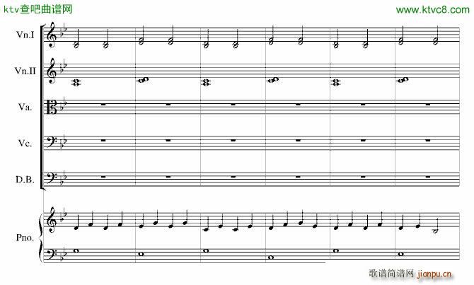 不能睡的晚上(钢琴谱)5