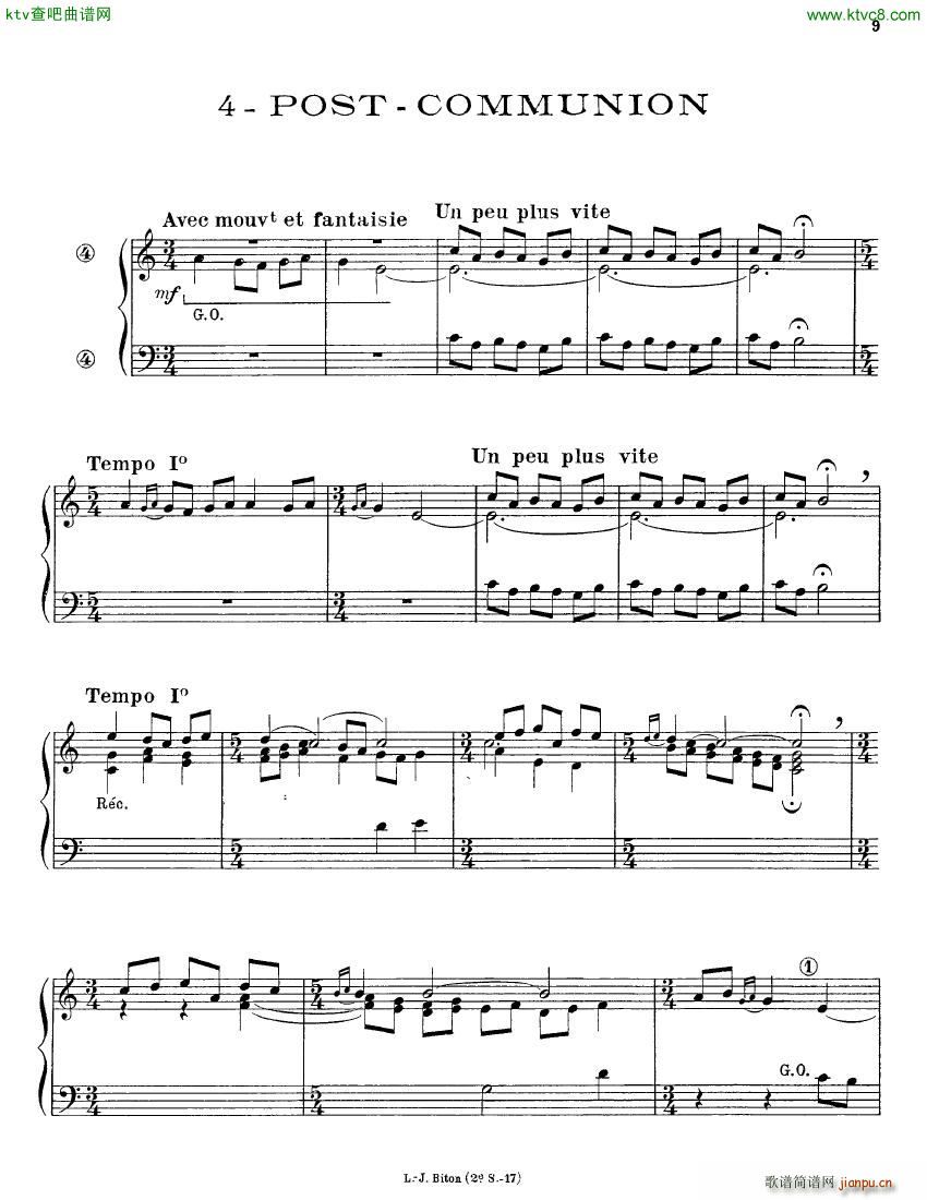 Alain Albert 15 Pieces organ(钢琴谱)9