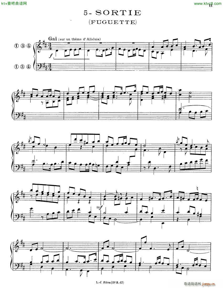 Alain Albert 15 Pieces organ(钢琴谱)11