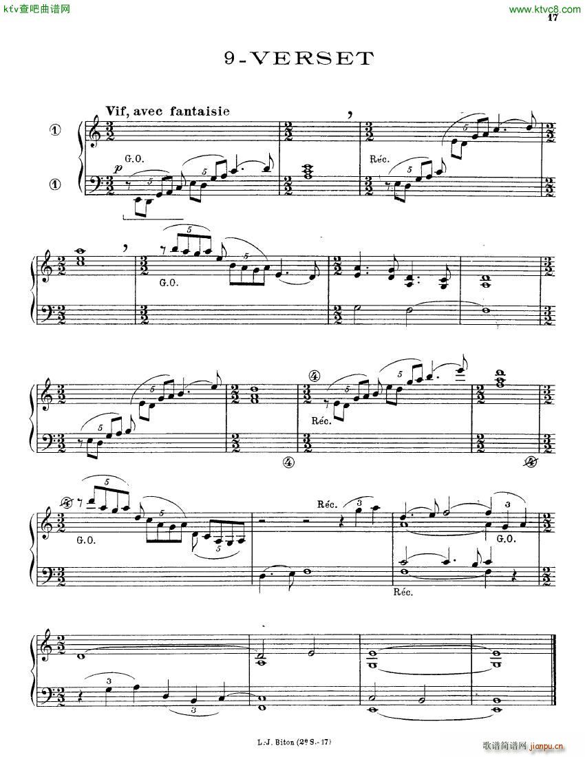 Alain Albert 15 Pieces organ(钢琴谱)17