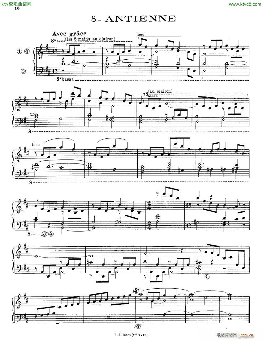 Alain Albert 15 Pieces organ(钢琴谱)16