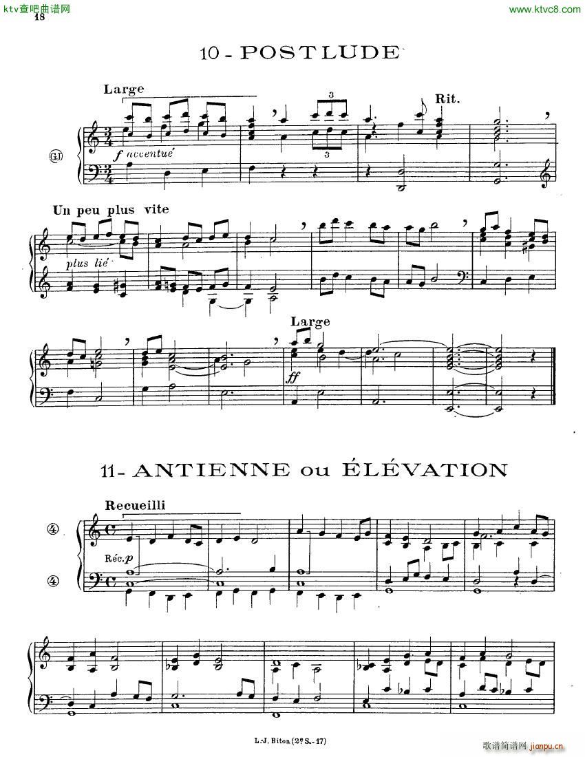 Alain Albert 15 Pieces organ(钢琴谱)18