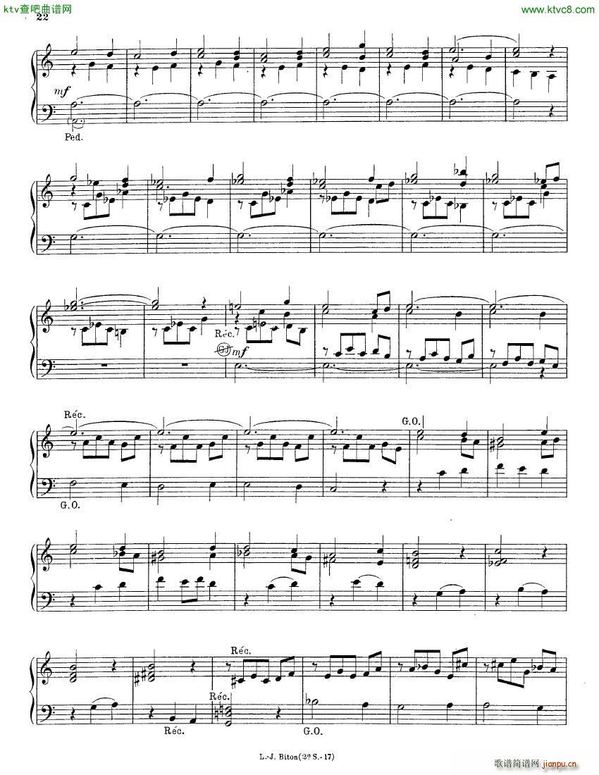 Alain Albert 15 Pieces organ(钢琴谱)22