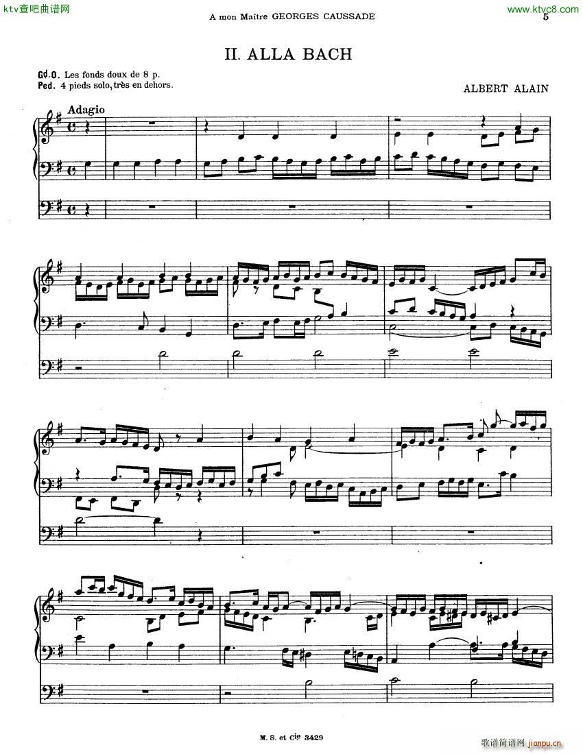 Alain Albert Pieces d Orgue 1ere Serie(钢琴谱)5
